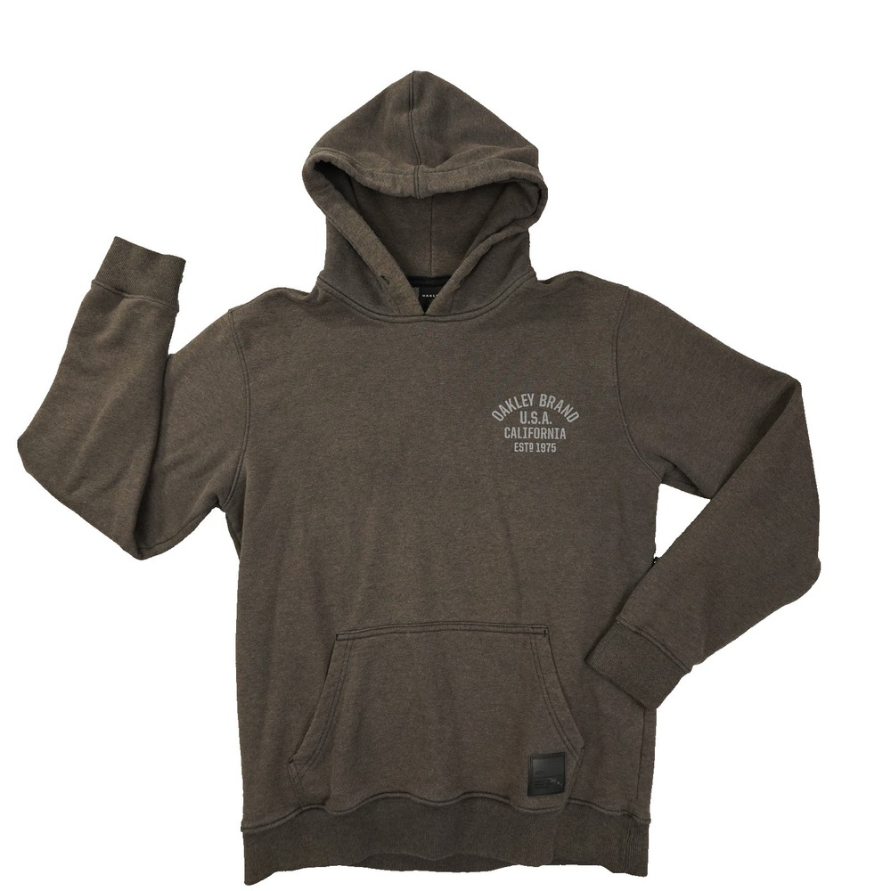 Oakley Grey Hoodie Sweatshirt Men's Medium Graphic California